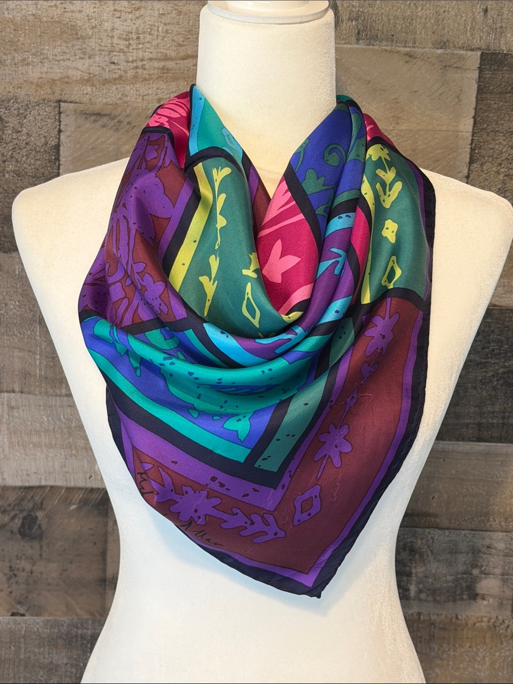 Richard Allen Floral Silk Scarf